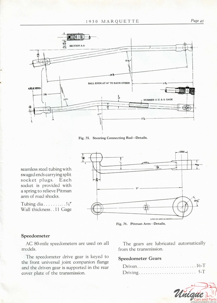 1930 Buick Marquette Specifications Booklet Page 24
